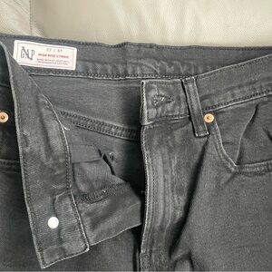 GAP Black High-Rise Straight Jeans